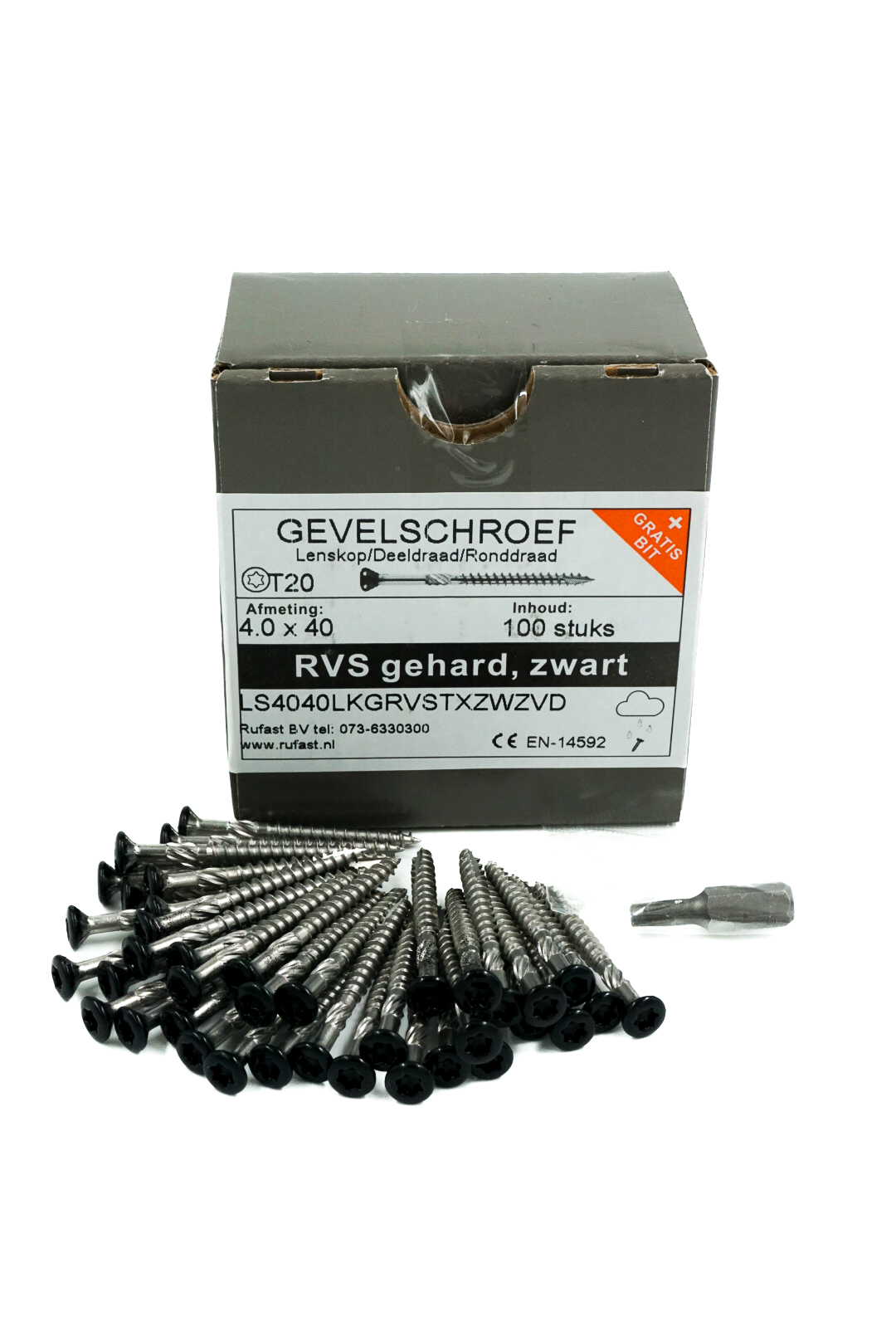 Fassadenschraube schwarz