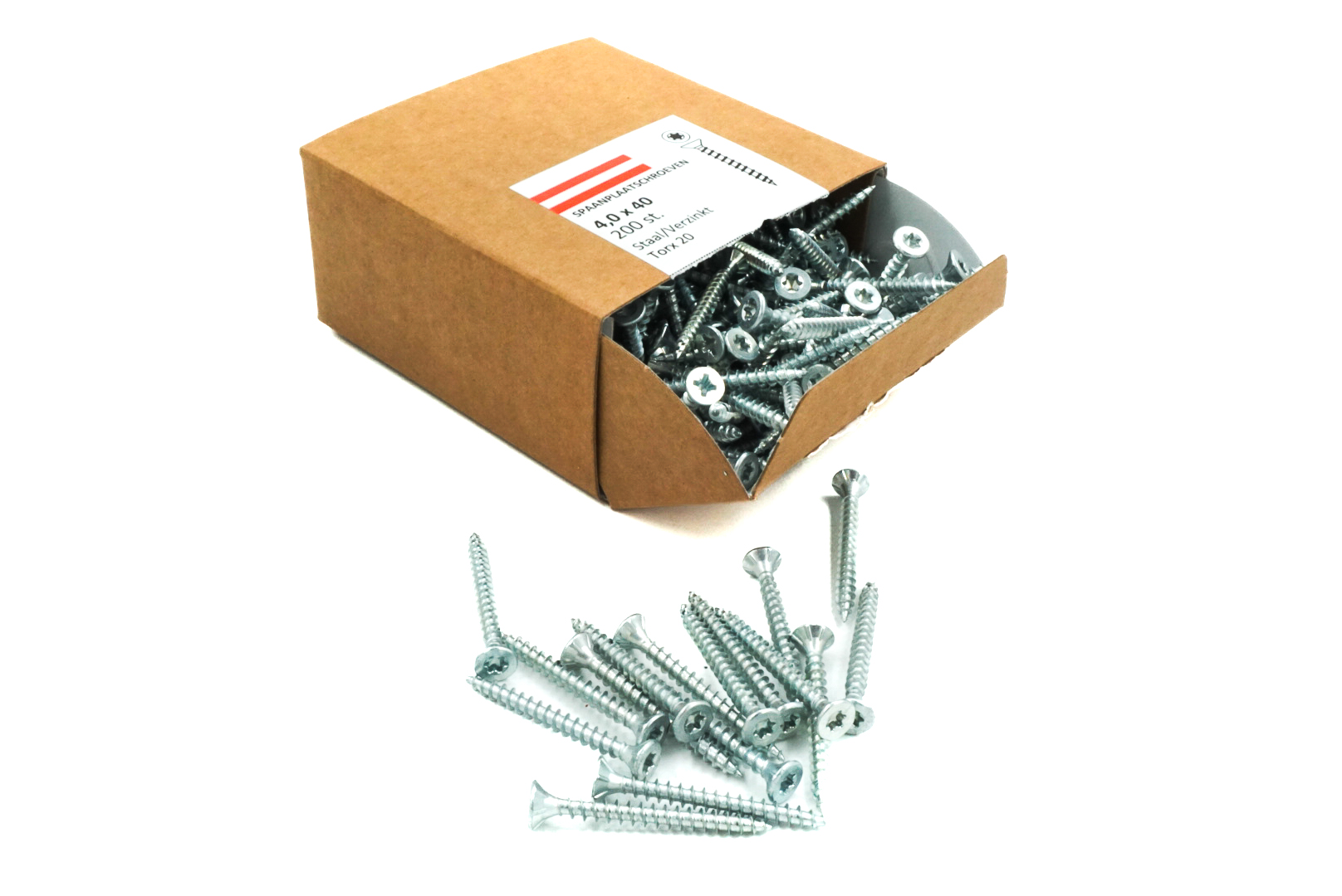 Spanplattenschrauben Stahl/verzinkt Torx 20 (4x40 mm)