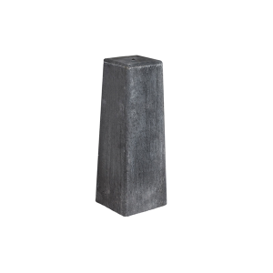 Betonfundament Anthrazit 15 x 15 cm | 50 cm hoch | ohne Gewindestange und Stellplatte