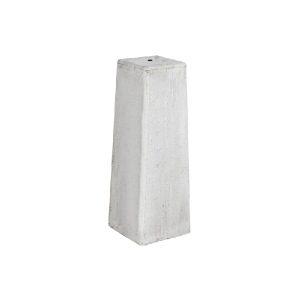 Betonfundament grau 15 x 15 cm | 50 cm hoch | ohne Gewindestange und Stellplatte