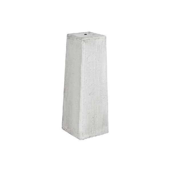Betonfundament grau 15 x 15 cm | 50 cm hoch | ohne Gewindestange und Stellplatte