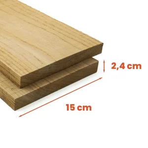 Eiken plank 2,4x15 cm Eichenholzbrett
