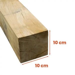 Eichenpfahl 10x10 cm – Verschiedene Längen