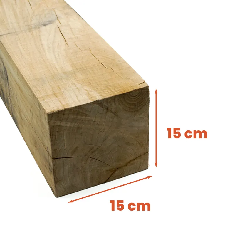 Eiken paal 15x15 cm Pahl Eichen