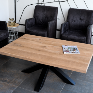 Couchtisch aus massiver Eiche, rechteckig